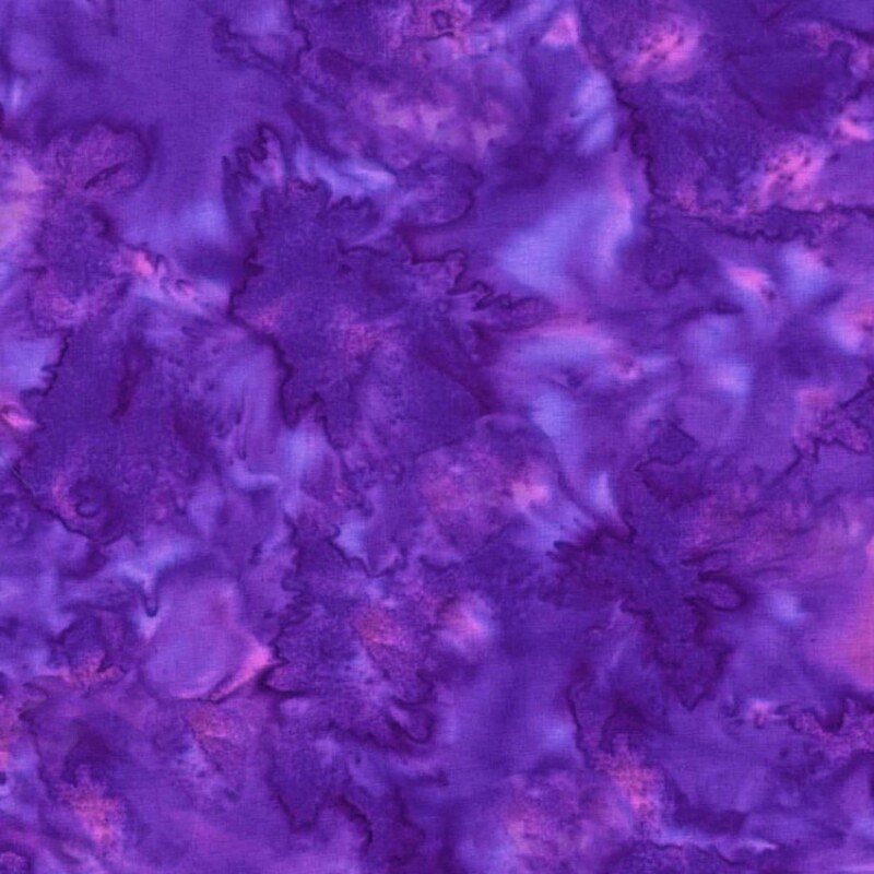 Bright violet watercolor fabric with spots of light purple 