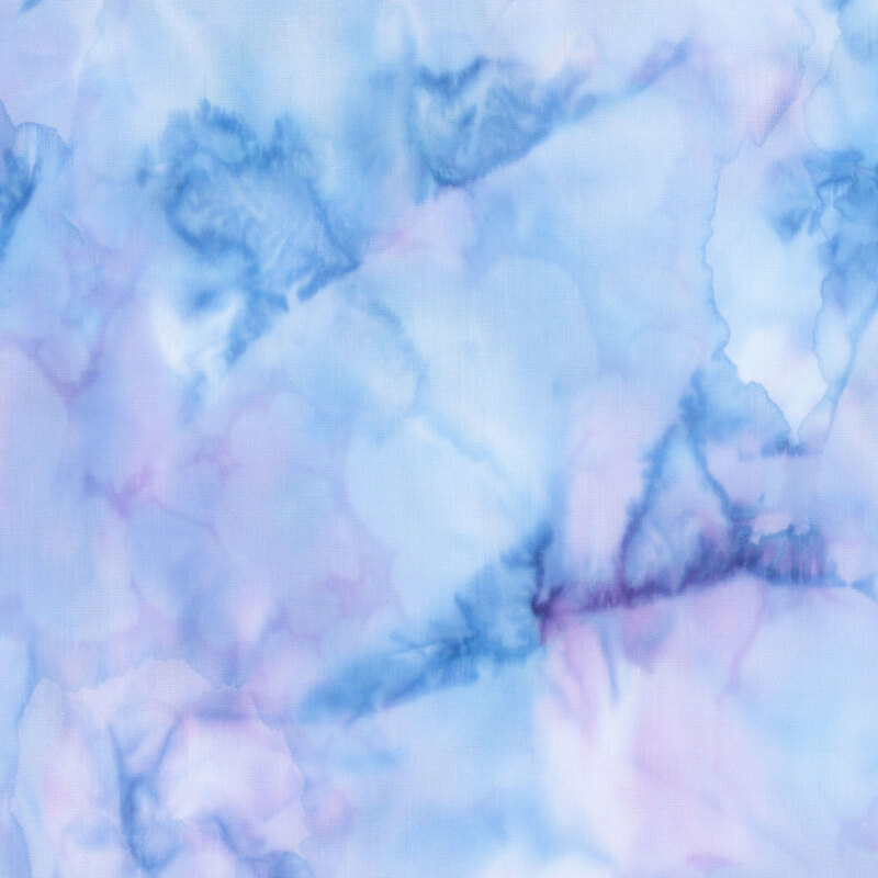 A mottled blue fabric with purple accents. 