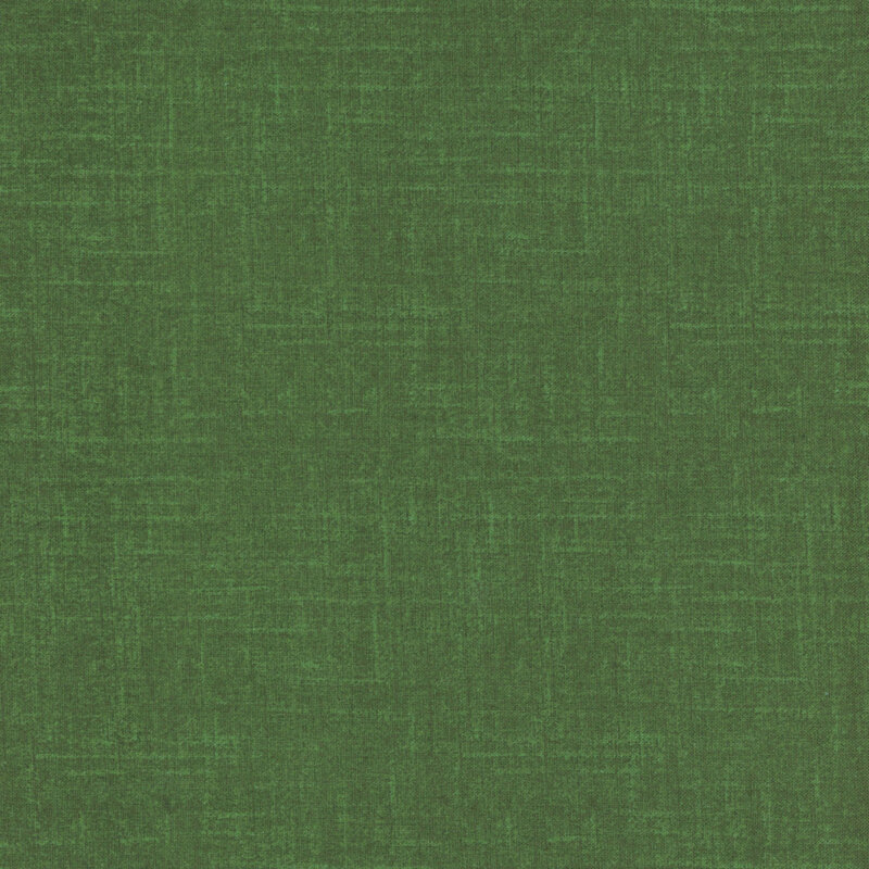 Forest green fabric with a tonal linen texture.