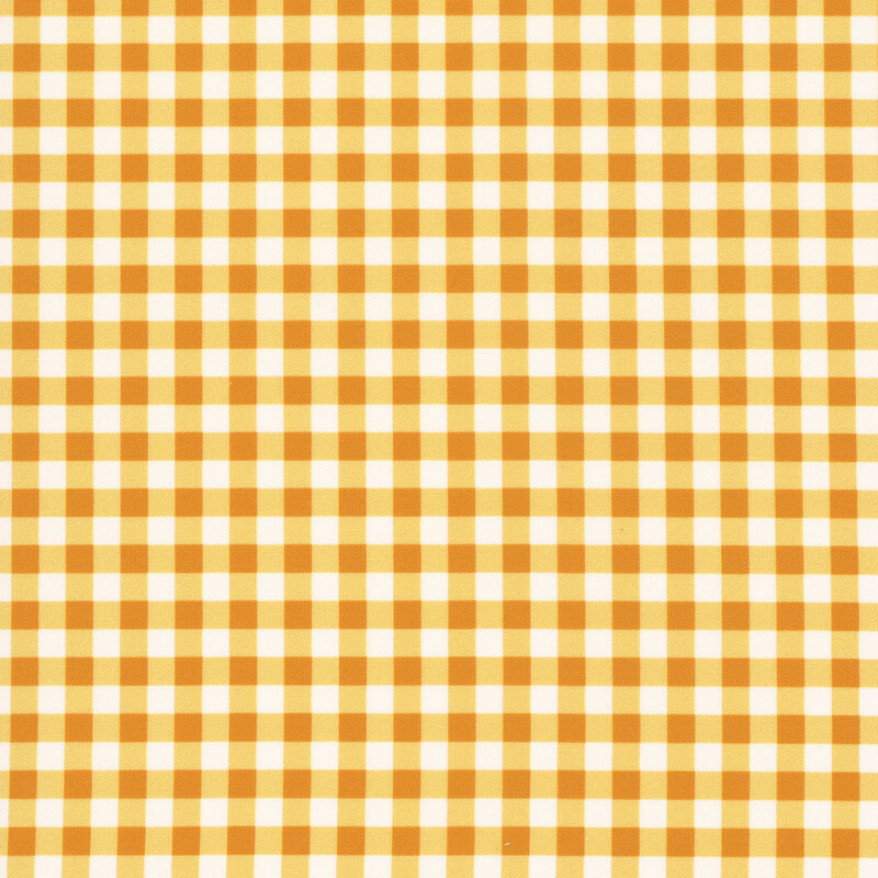 A honey yellow gingham pattern