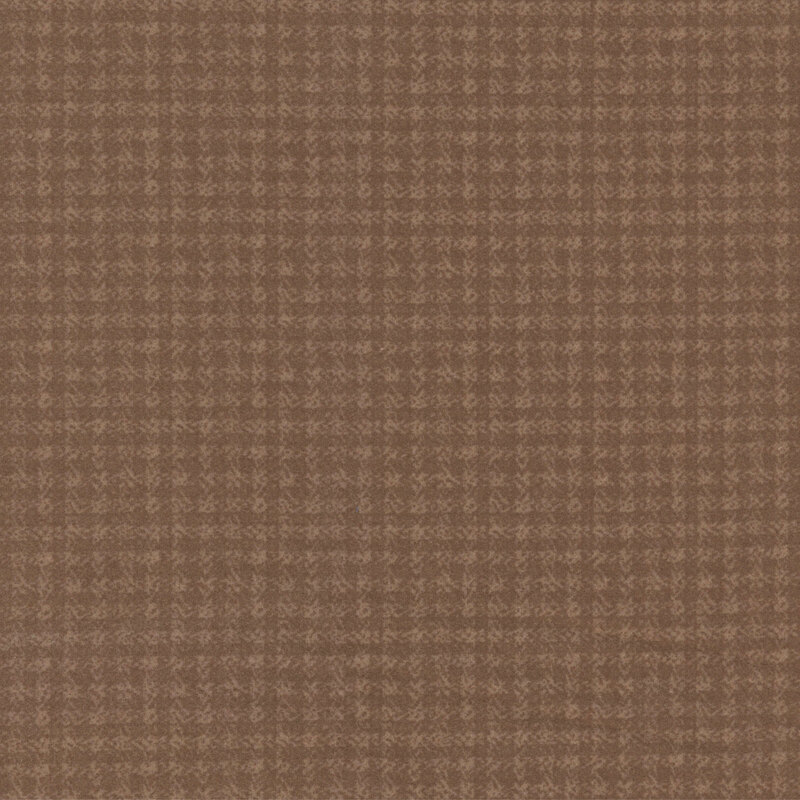Tonal brown gingham flannel fabric