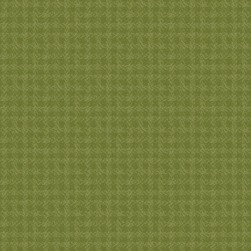 Tonal green gingham flannel fabric