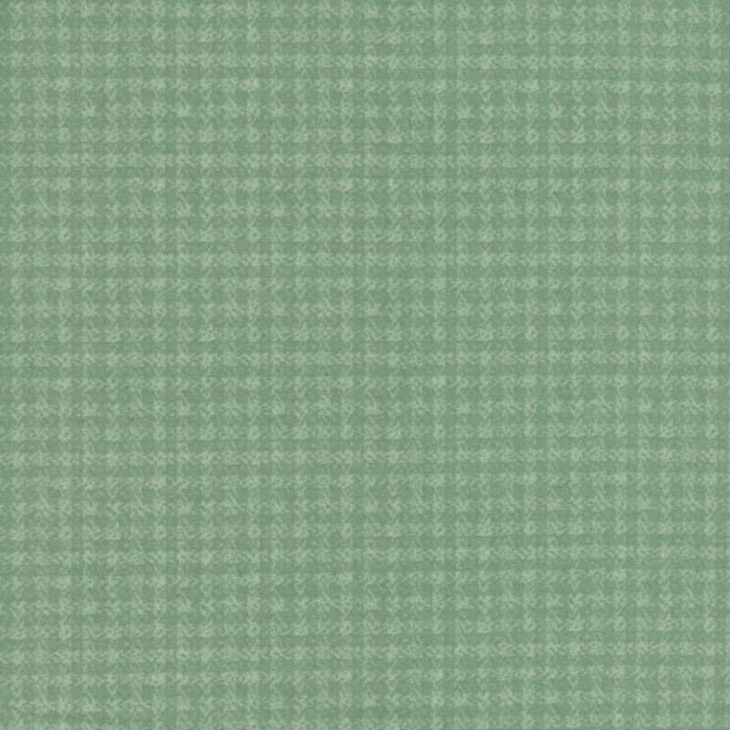 Tonal dark aqua gingham flannel fabric