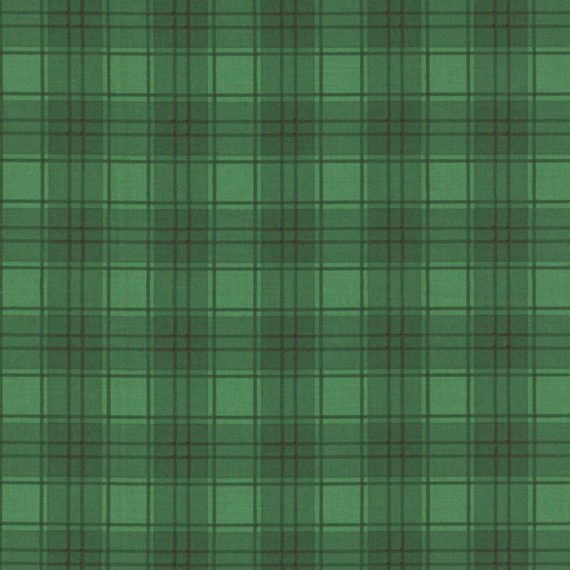 A tonal green plaid. 