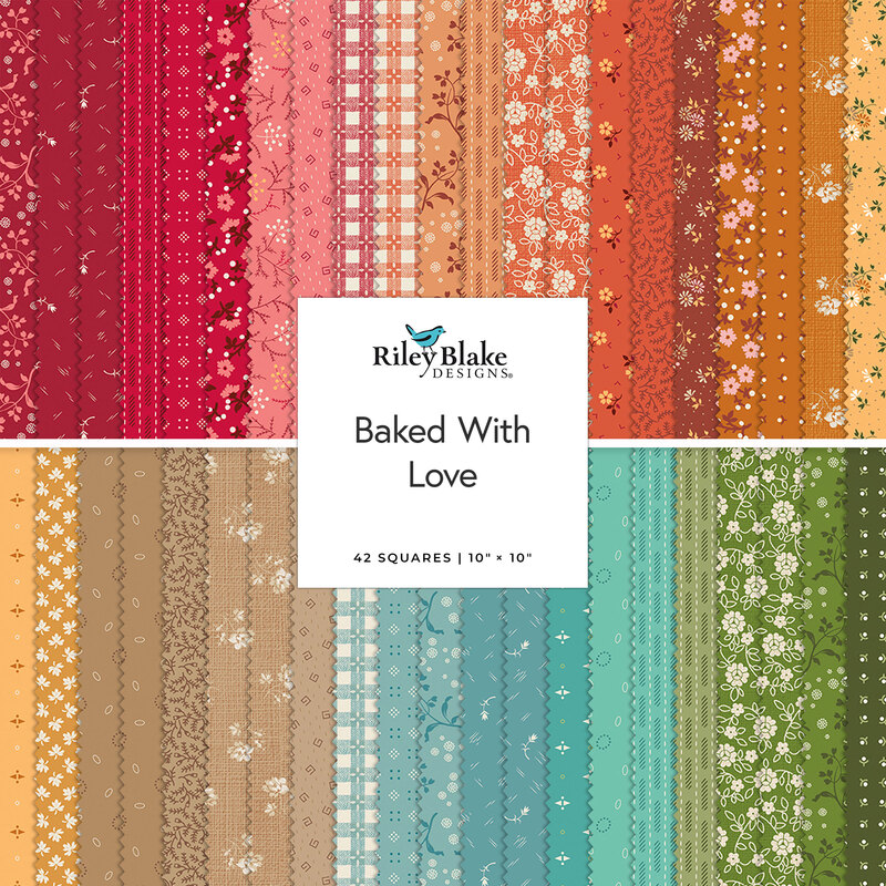Collage of fabrics in the collection, in vibrant hues of magenta, pink, orange, gold, beige, turquoise, and green