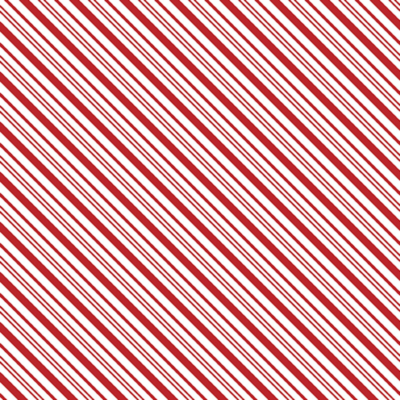 White fabric with a diagonal pattern of red stripes in varying widths.