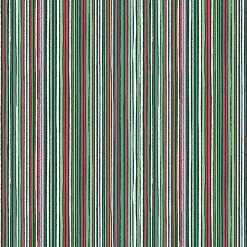 Stripes of red, white, green, and blue on black fabric.
