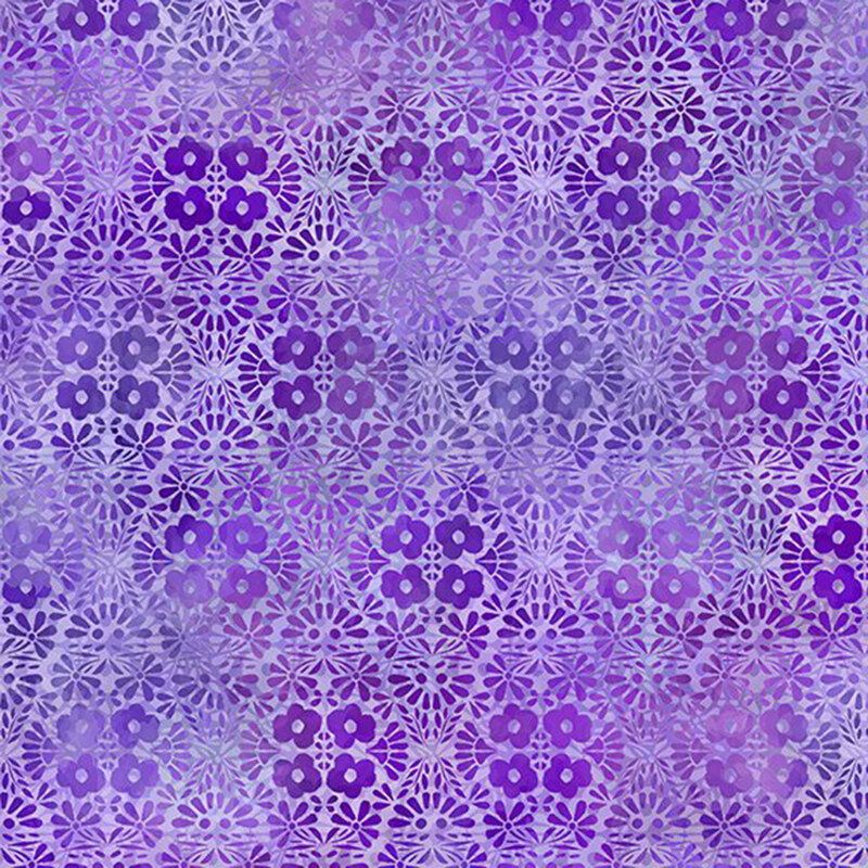 bright purple fabric featuring a floral damask design.