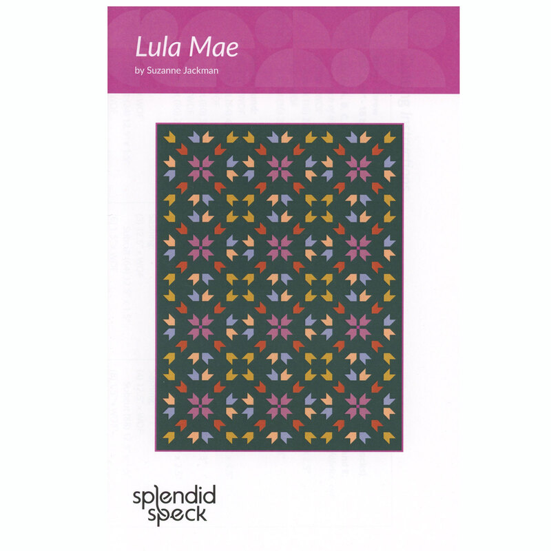 The front of the Lula Mae quilt pattern on a white background.