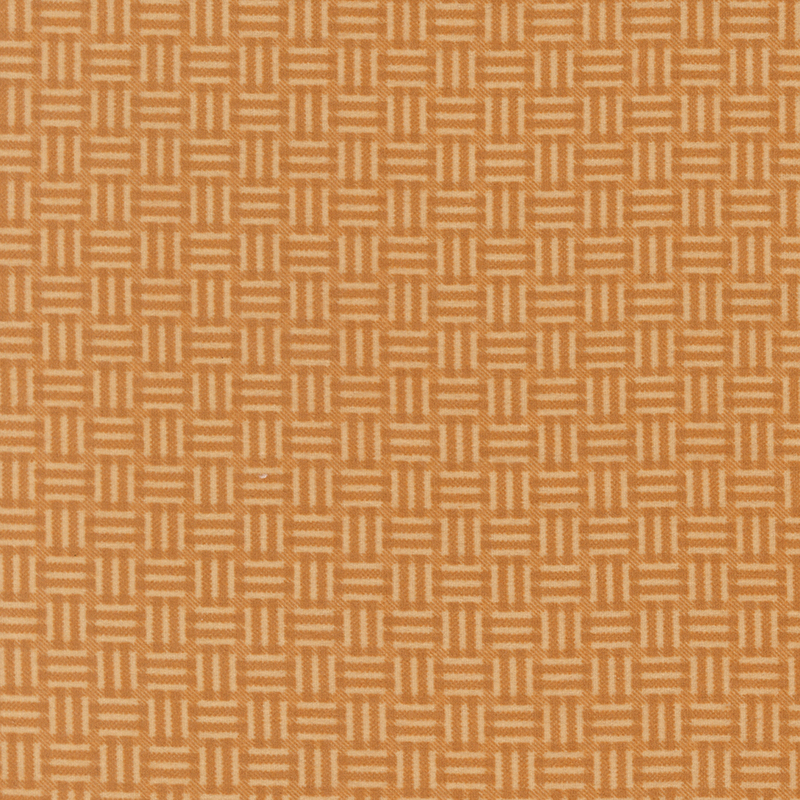 Tonal dark gold flannel fabric featuring a basket weave pattern.