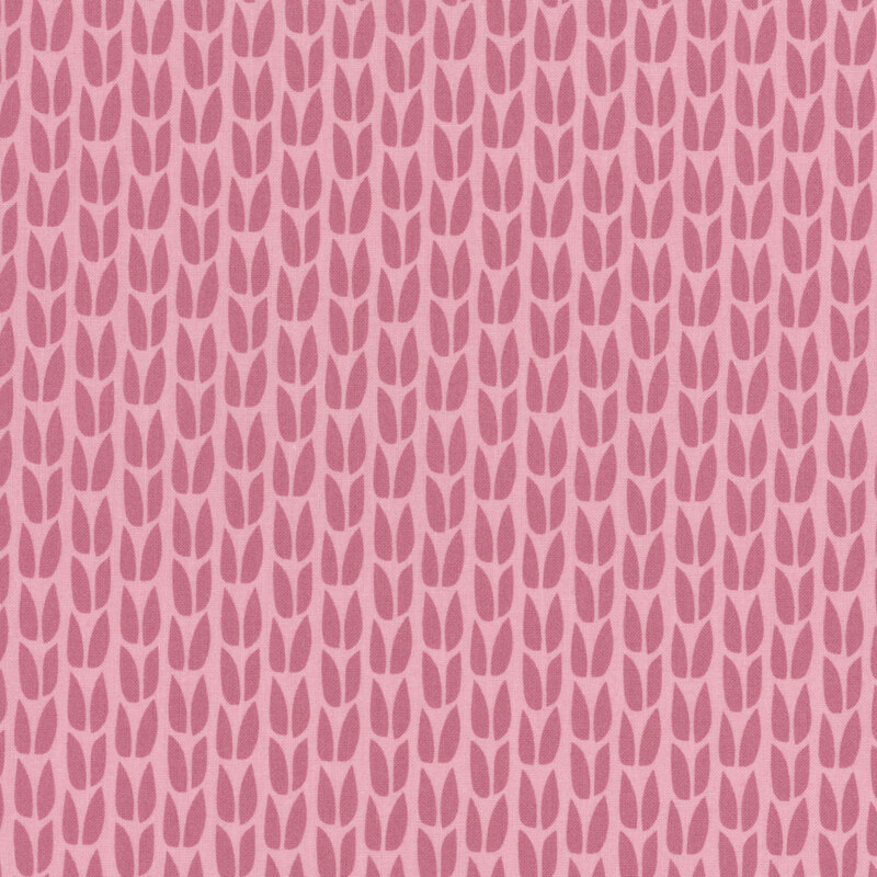 Abstract mauve tulips on a muted rose pink background