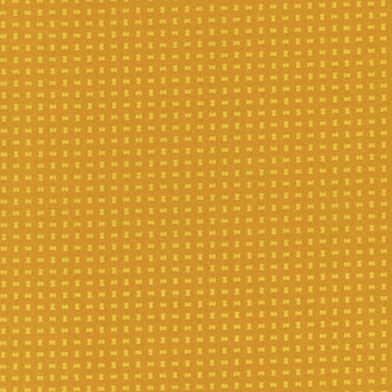 Small yellow hourglass shapes on a gold background