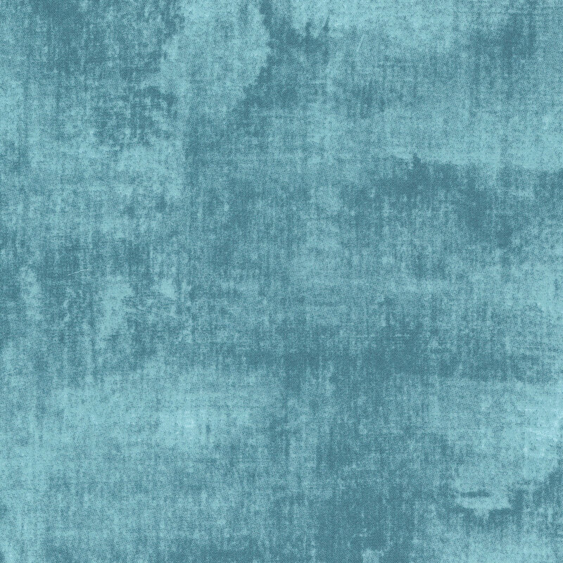 Teal fabric with dark tonal brushed texture