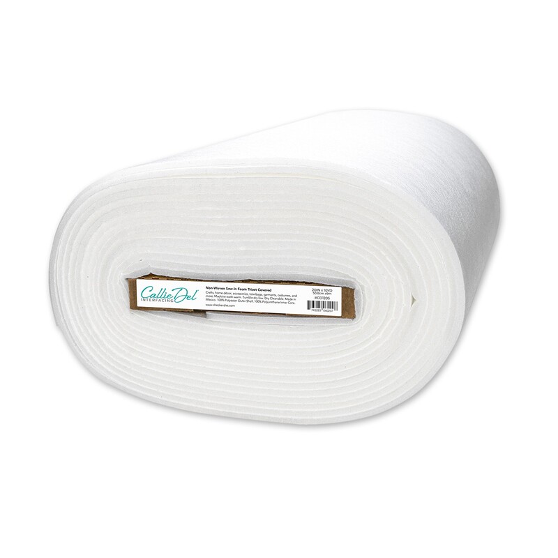 A full bolt of the Callie Del - Non-Woven Tricot Covered 20