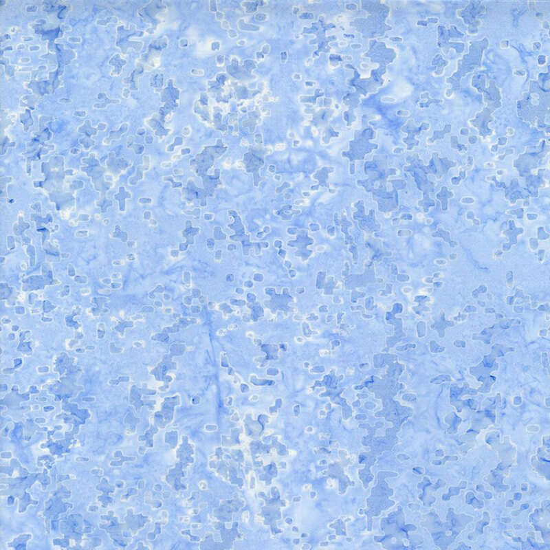 Marbled and textured sky blue fabric.