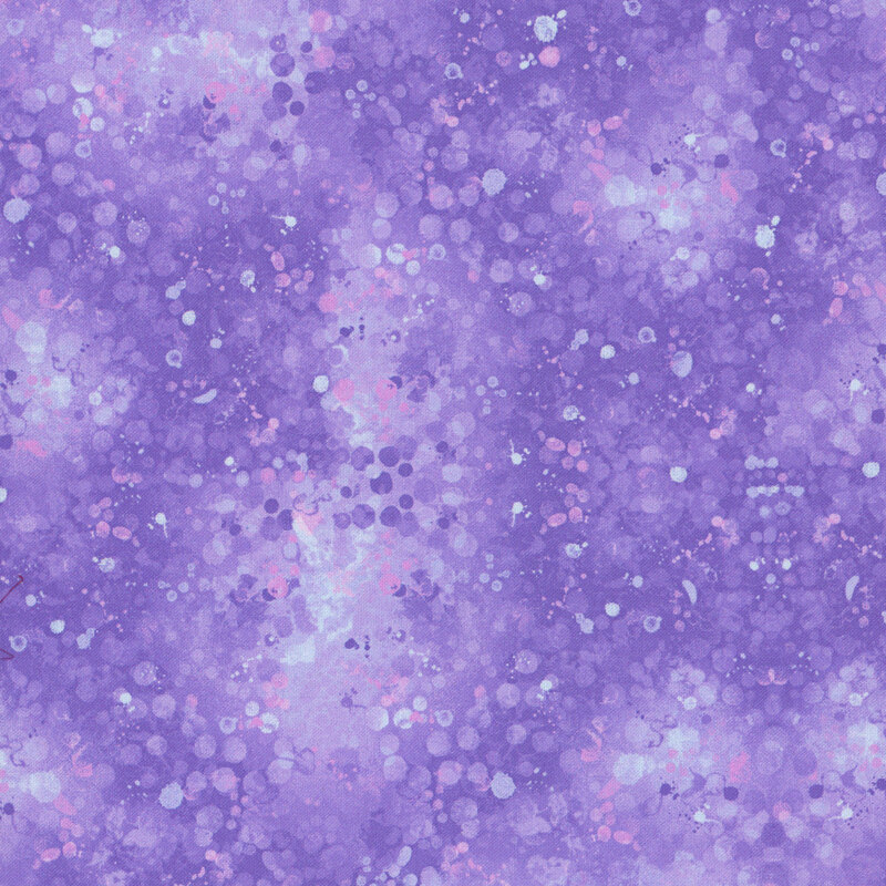 Purple fabric with light mottling and splotched textures.