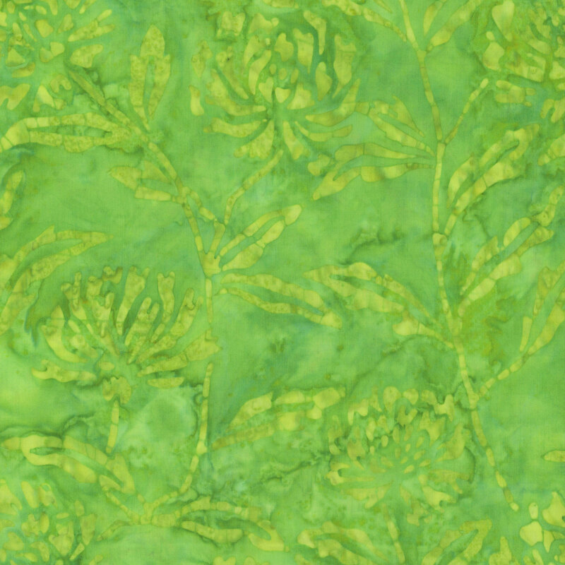 Shamrock green watercolor fabric.