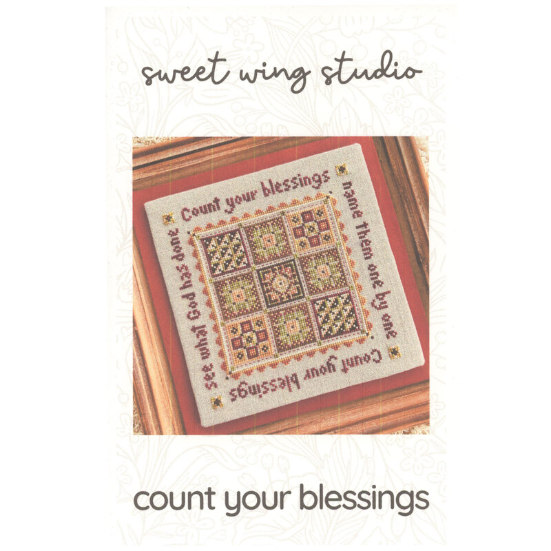 Cross-stitch design featuring the phrases 