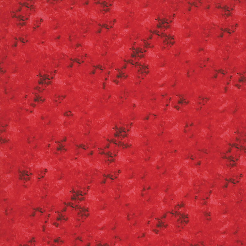 Mottled red fabric.