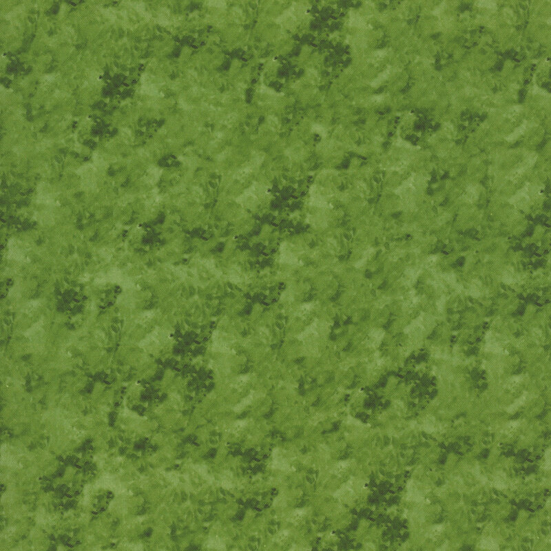 Mottled green fabric.