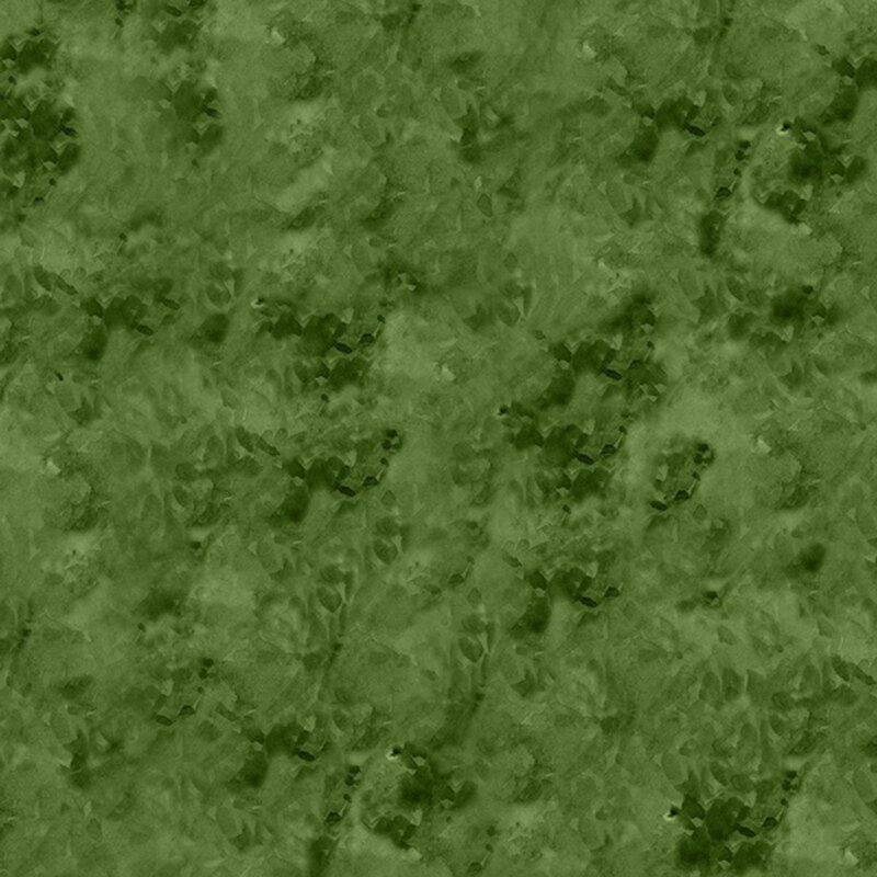 Mottled dark green fabric.