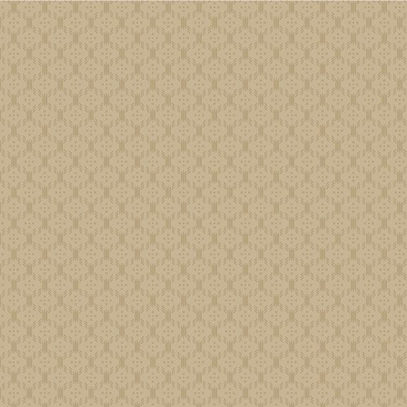 Beige fabric with a tonal abstract geometric pattern.