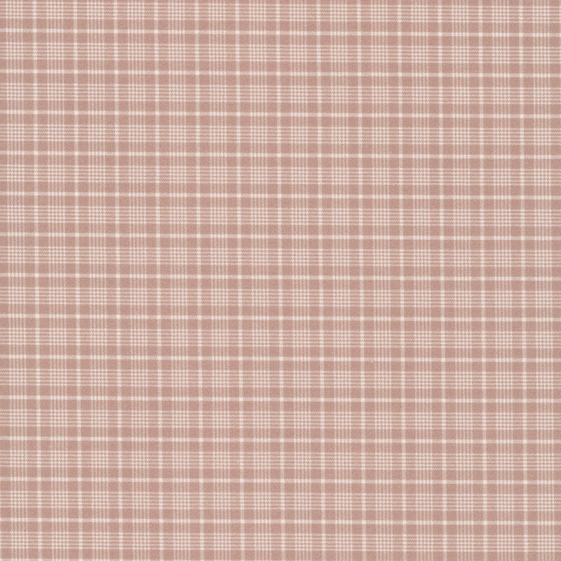 Dark pink fabric with a tonal plaid pattern.