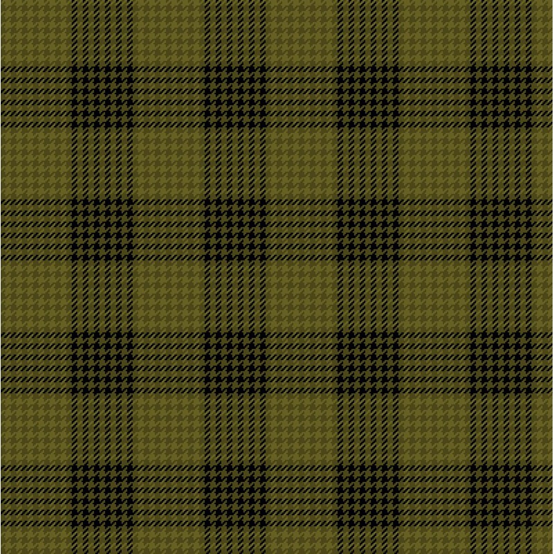 Black and olive green houndstooth check pattern