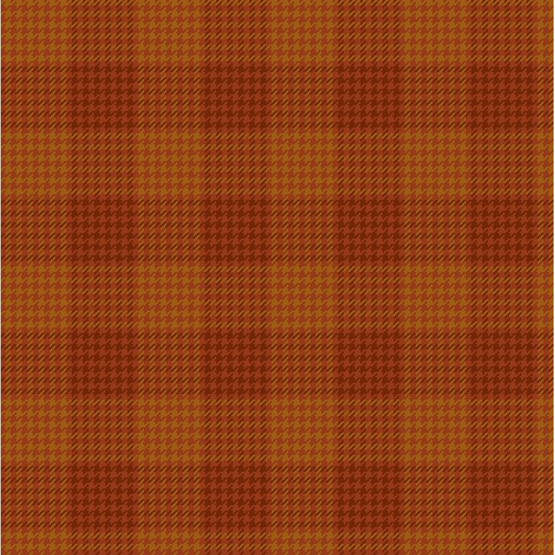 Orange and rust red houndstooth check pattern