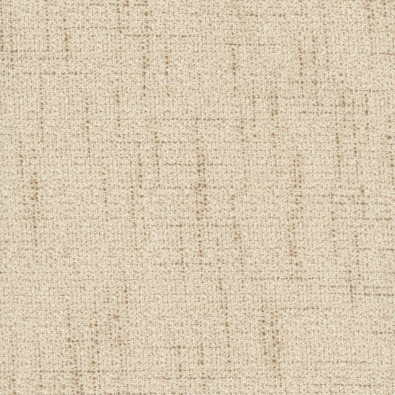 Cream flannel with a woven texture pattern in light pink and taupe