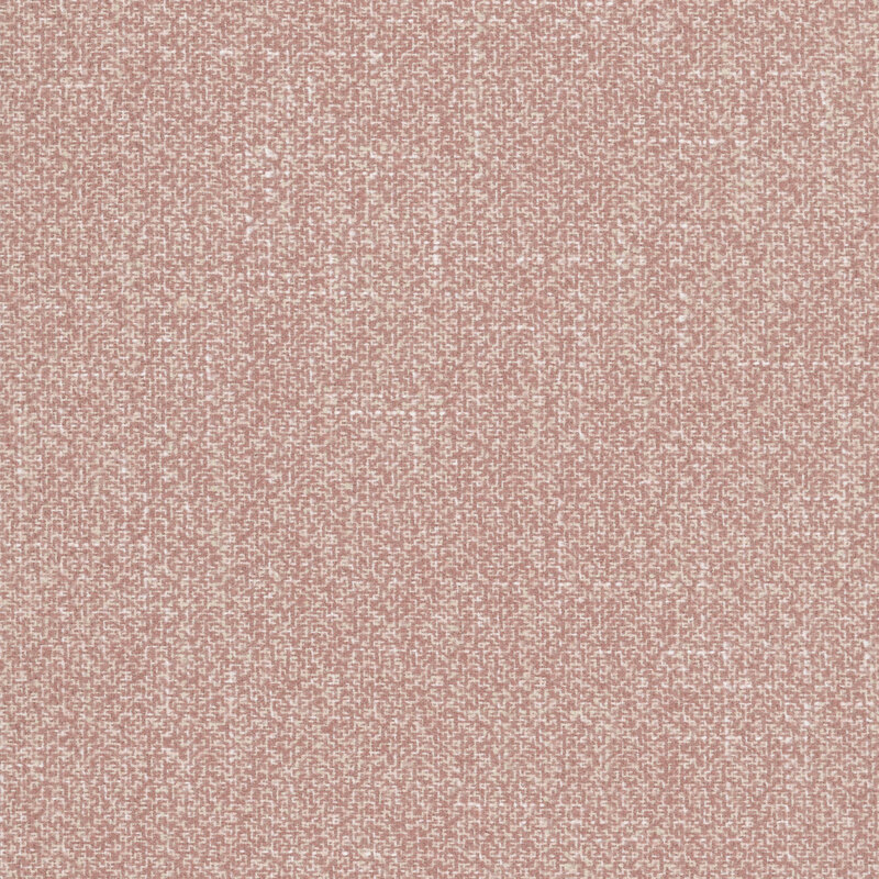 Dusty rose flannel with a woven texture pattern in tonal pink