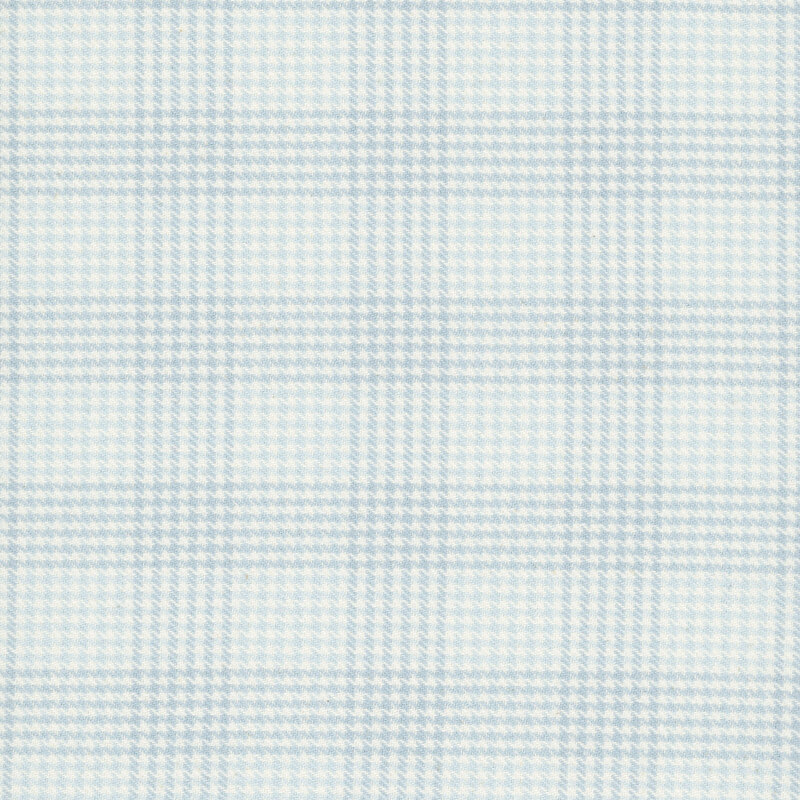 blue and cream houndstooth check fabric