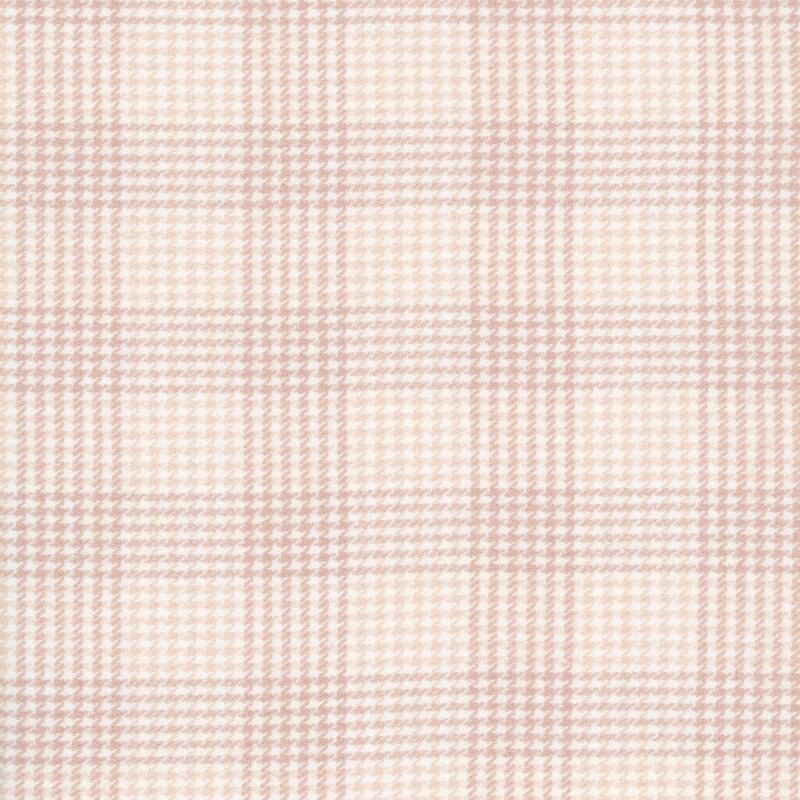 Pink houndstooth check fabric