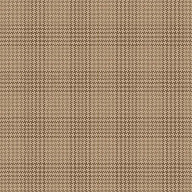 Tonal taupe houndstooth check fabric