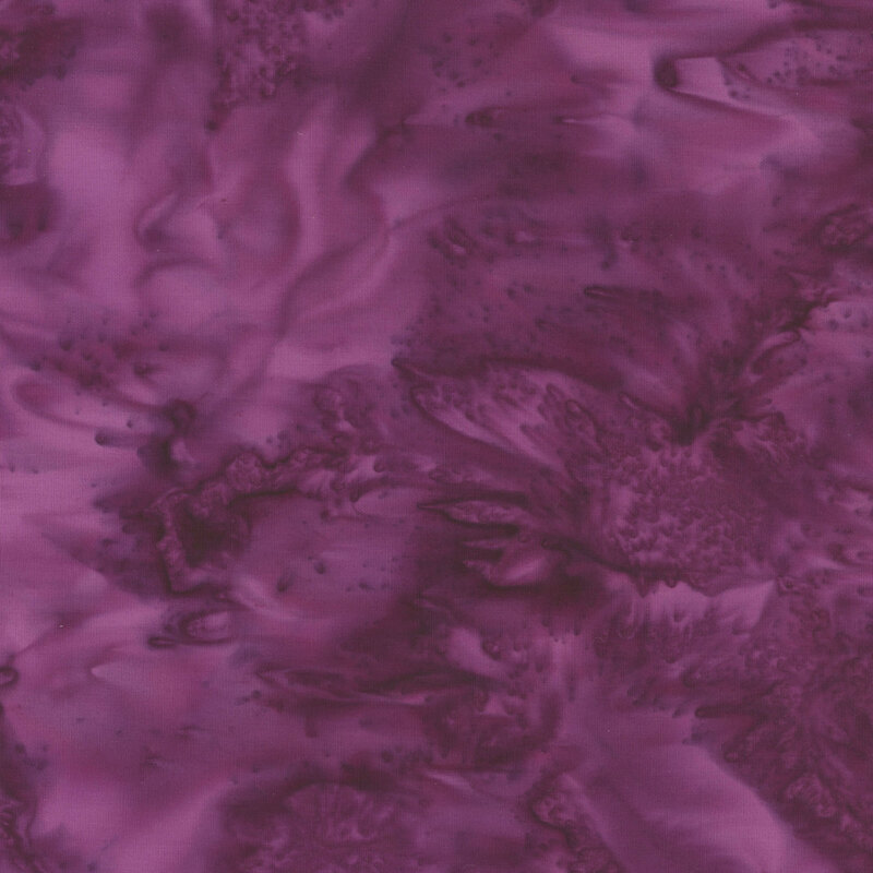 Mottled purple batik fabric