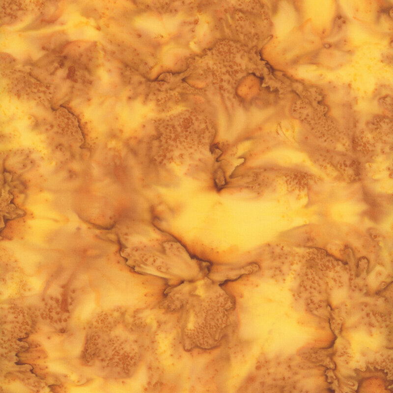 Mottled bronze tonal batik fabric