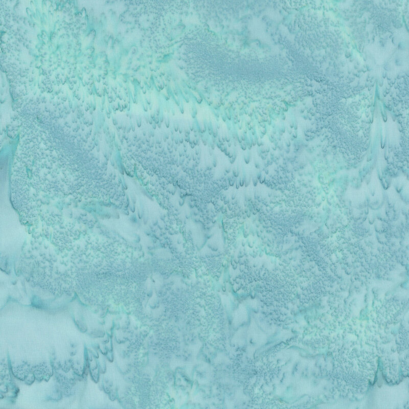 Mottled aqua batik fabric
