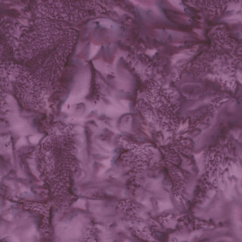 Mottled purple batik fabric