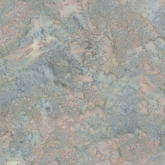 Mottled grayish blue and light brown batik fabric