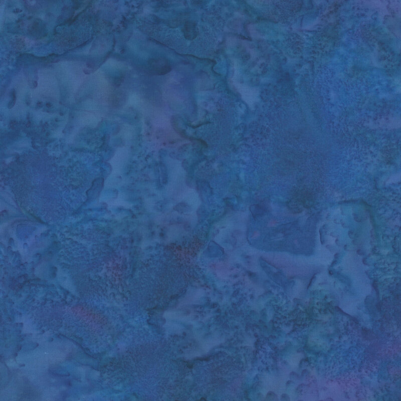 Mottled navy blue tonal batik fabric