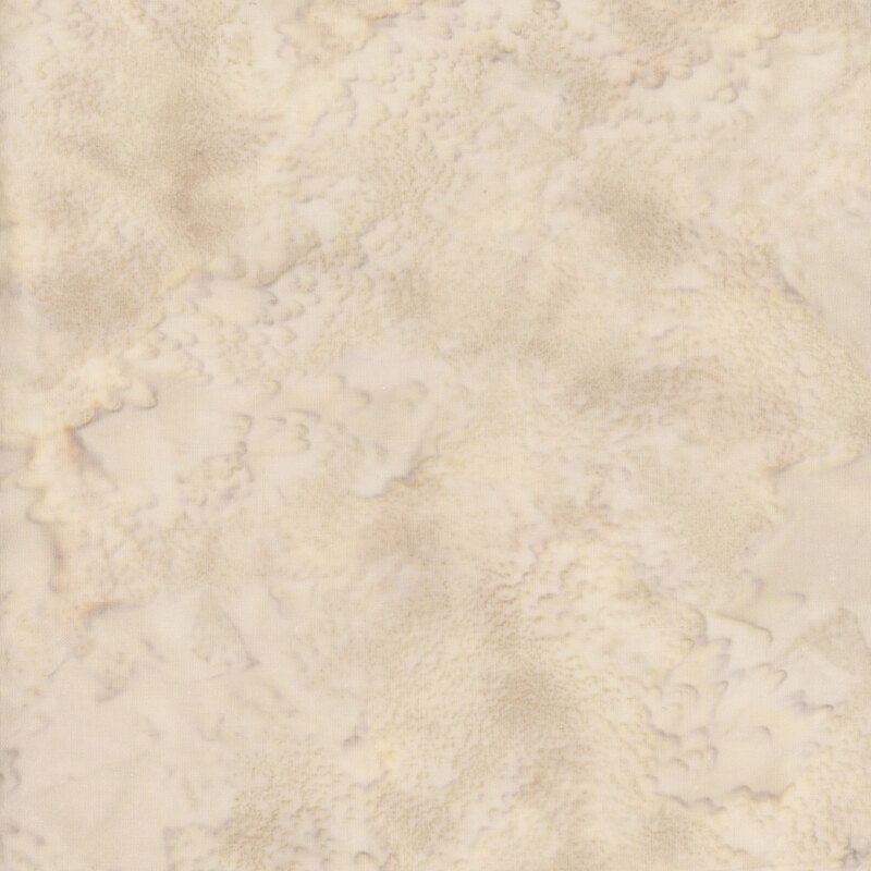 Mottled light tan tonal batik fabric