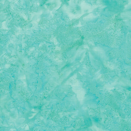 Mottled pool blue batik fabric