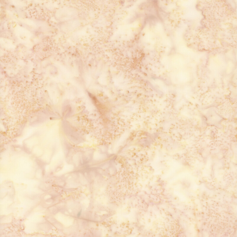 Mottled peach and cream batik fabric