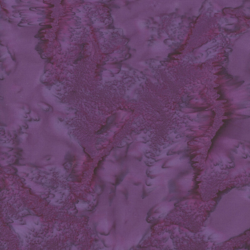 Mottled purple tonal batik fabric