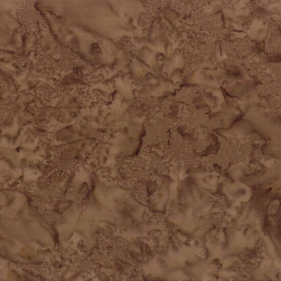 Mottled dark brown tonal batik fabric
