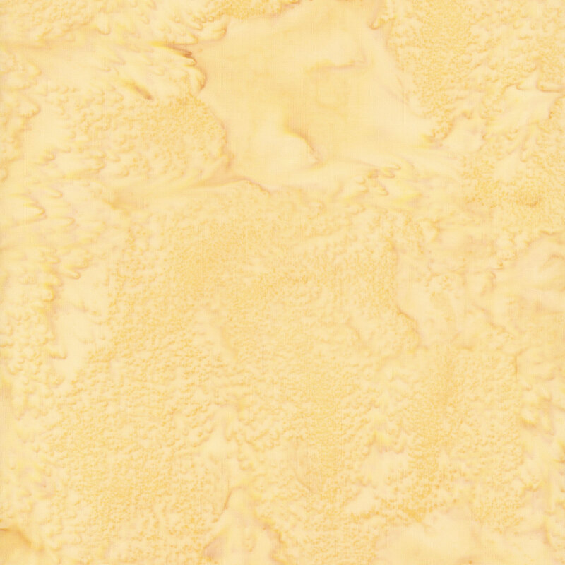 Mottled buff yellow tonal batik fabric