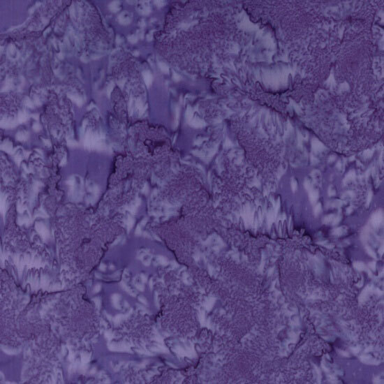Mottled dark purple tonal batik fabric