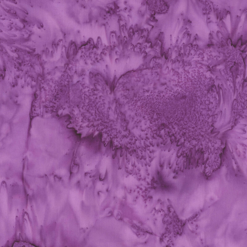 Mottled purple tonal batik fabric