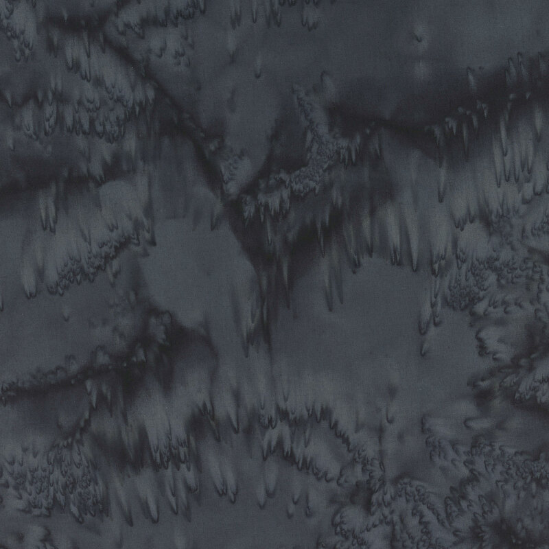 marbled batik fabric in shades of black. 