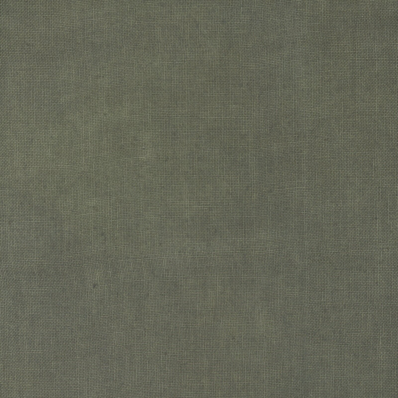 Close up swatch of 30ct Linen Fabric in the color Dolphin.